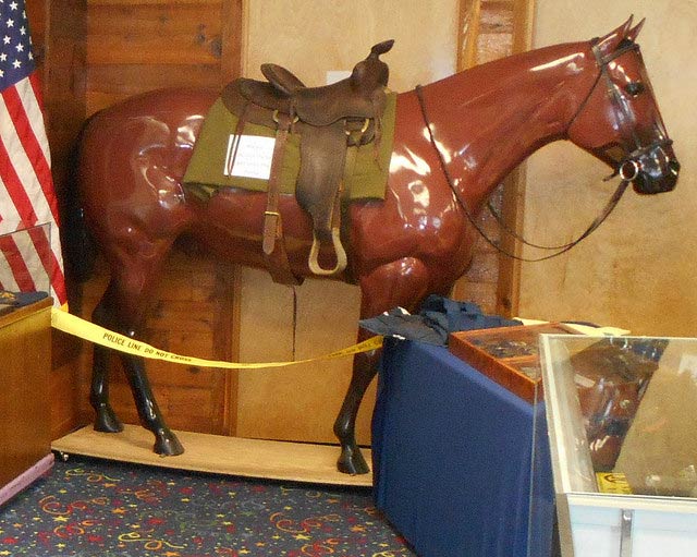 Horse display, International Police Museum, Rockaway Beach, Oregon