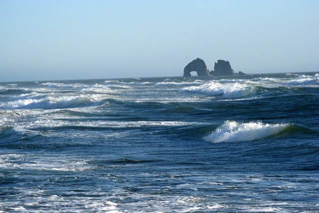 Rolling waves near Twin Rocks, Rockaway Beach, Oregon
