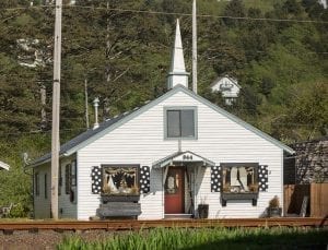 Littel White Church Antique shop at the Oregon Coast