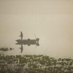 Early morning fishing on Lake Lytle.