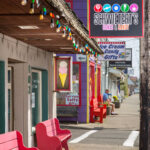 shops holiday lights